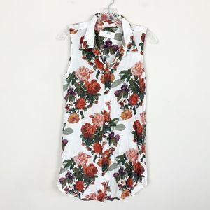 Soft Surroundings | sleeveless floral print top S